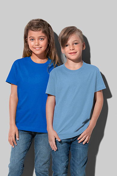 Camiseta con cuello redondo para niños
