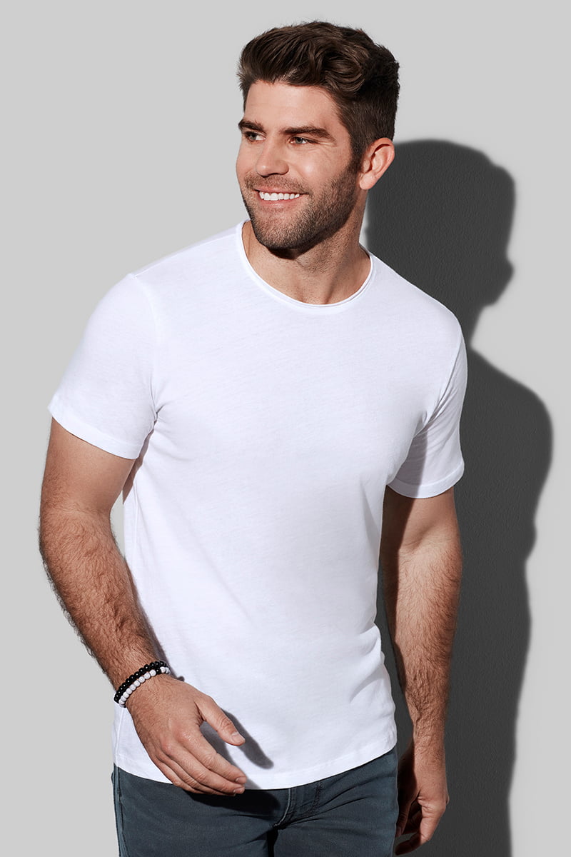 Finest Cotton-T - Camiseta con cuello redondo para hombres model 1
