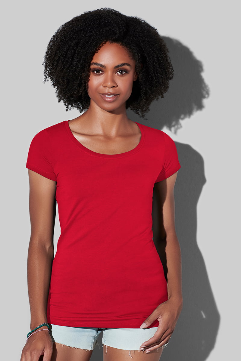 Claire Crew Neck - Rundhals-T-Shirt für Damen model 3