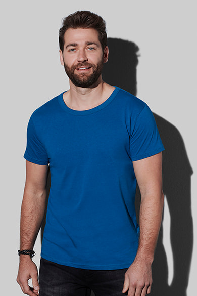 T-shirt con girocollo da uomo